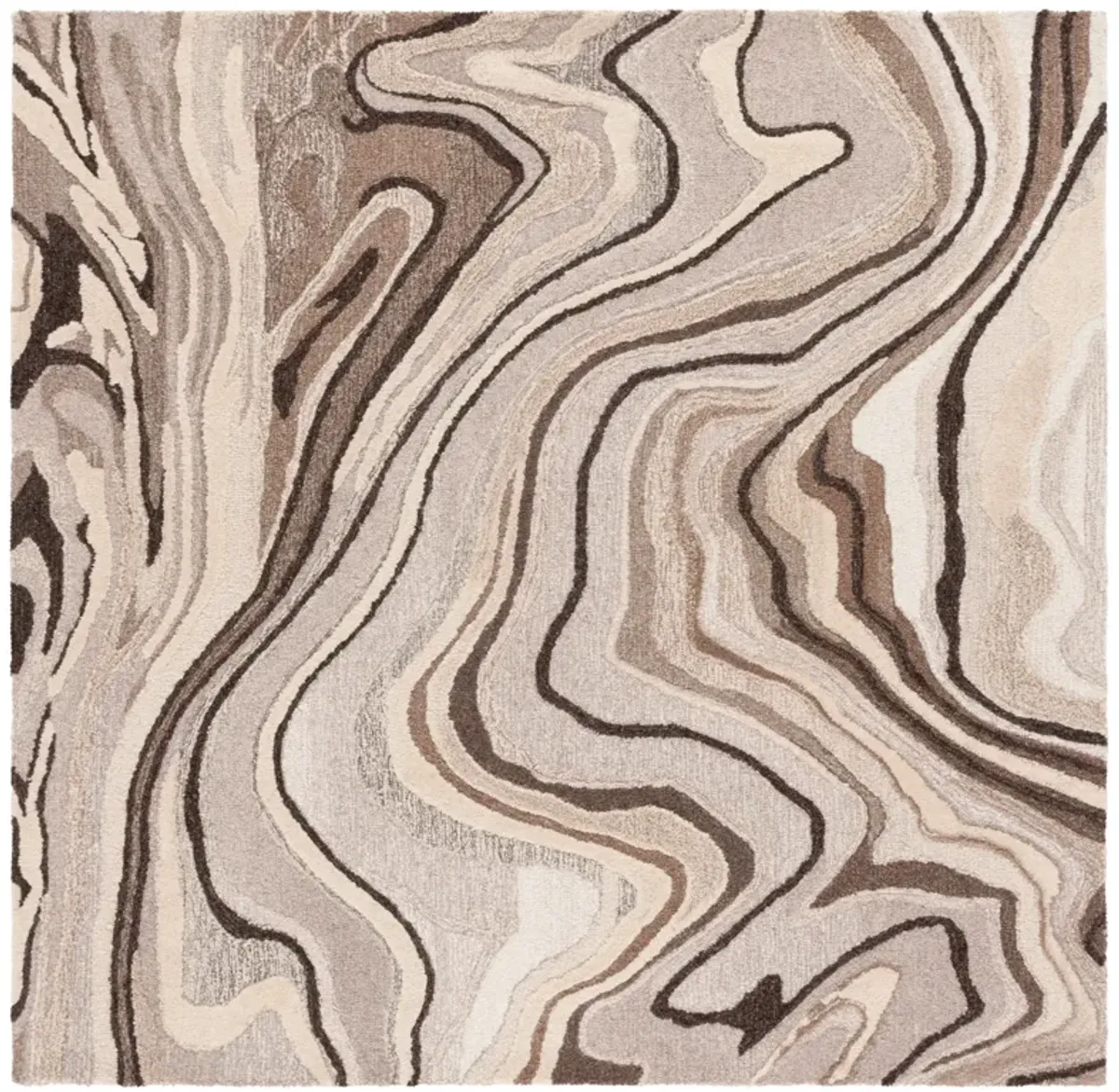 METRO Hand Tufted 6' x 6' Square area rug