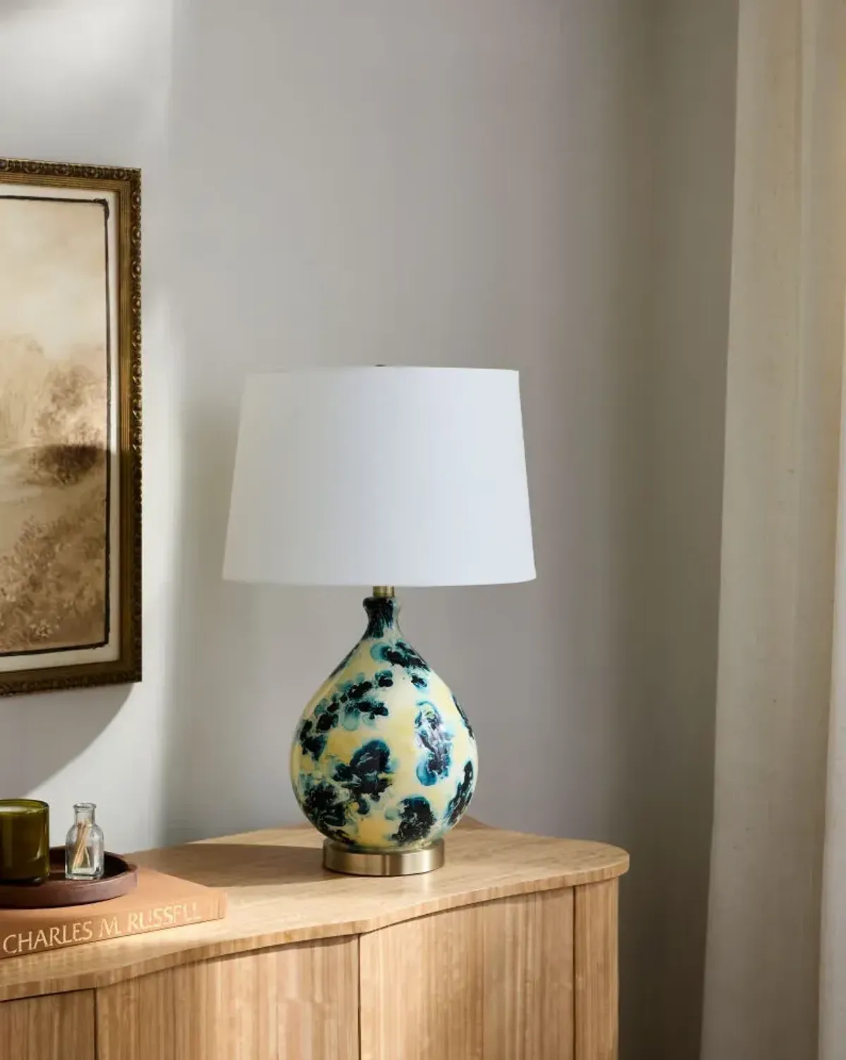 Snicarte SNR-002 24"H x 15"W x 15"D Accent Table Lamp