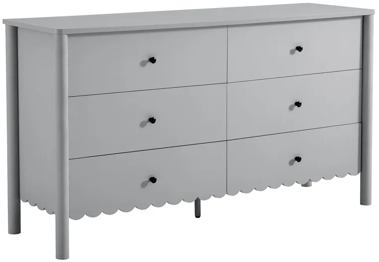 Emmeline Scalloped 6-Drawer Dresser