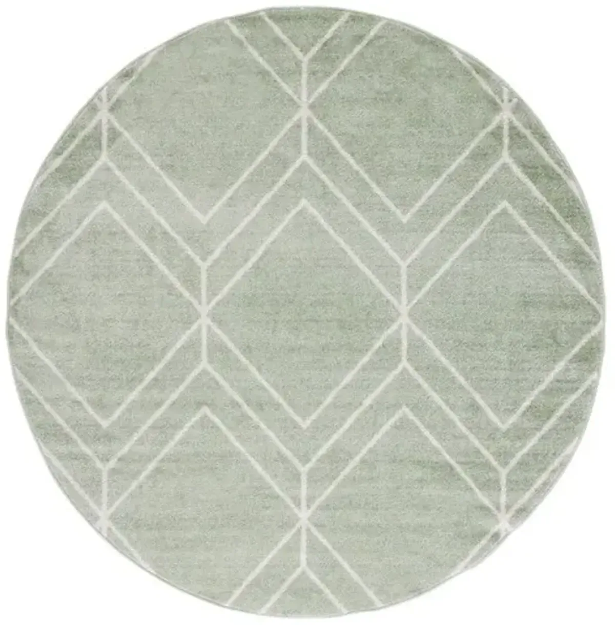 Adirondack Contemporary Round Powerloomed Rug