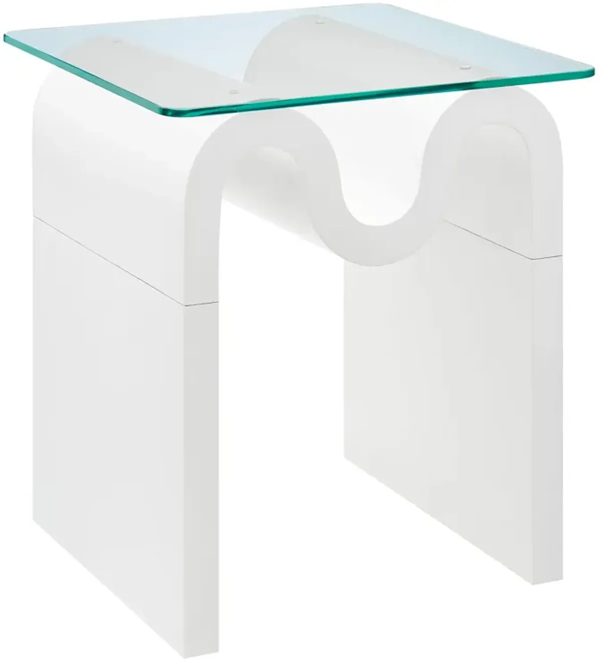 Ondine Glass Top Side Table by Modway