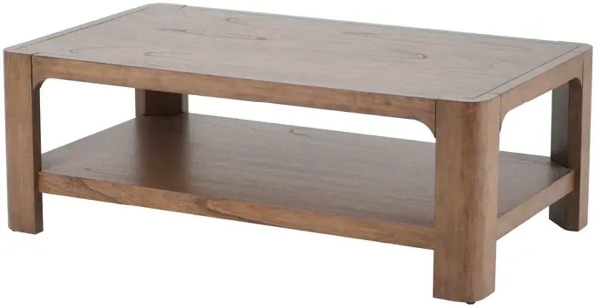 Trevin KD Rectangular Coffee Table, Walnut 