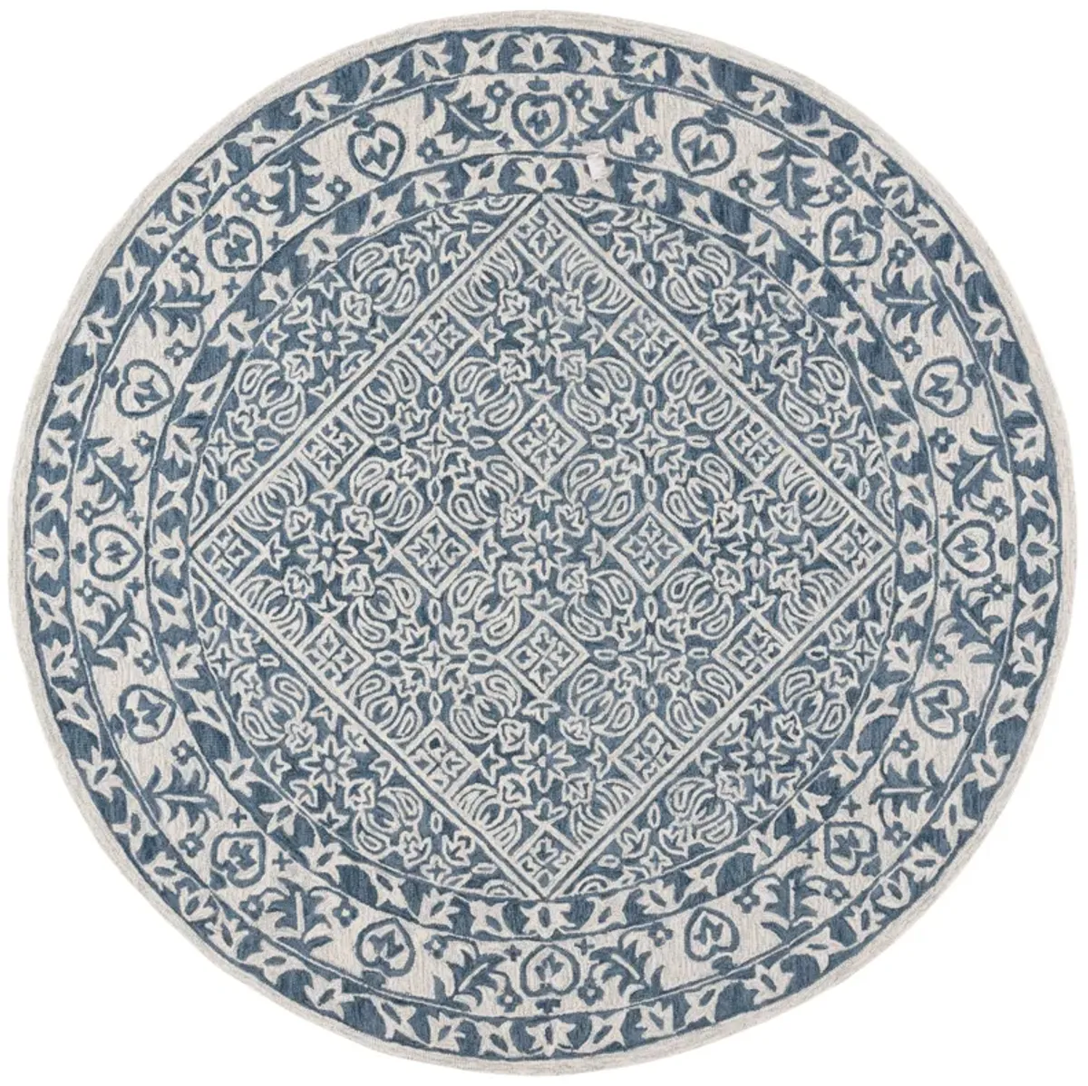 DIP DYE Hand Tufted 7' x 7' Round area rug