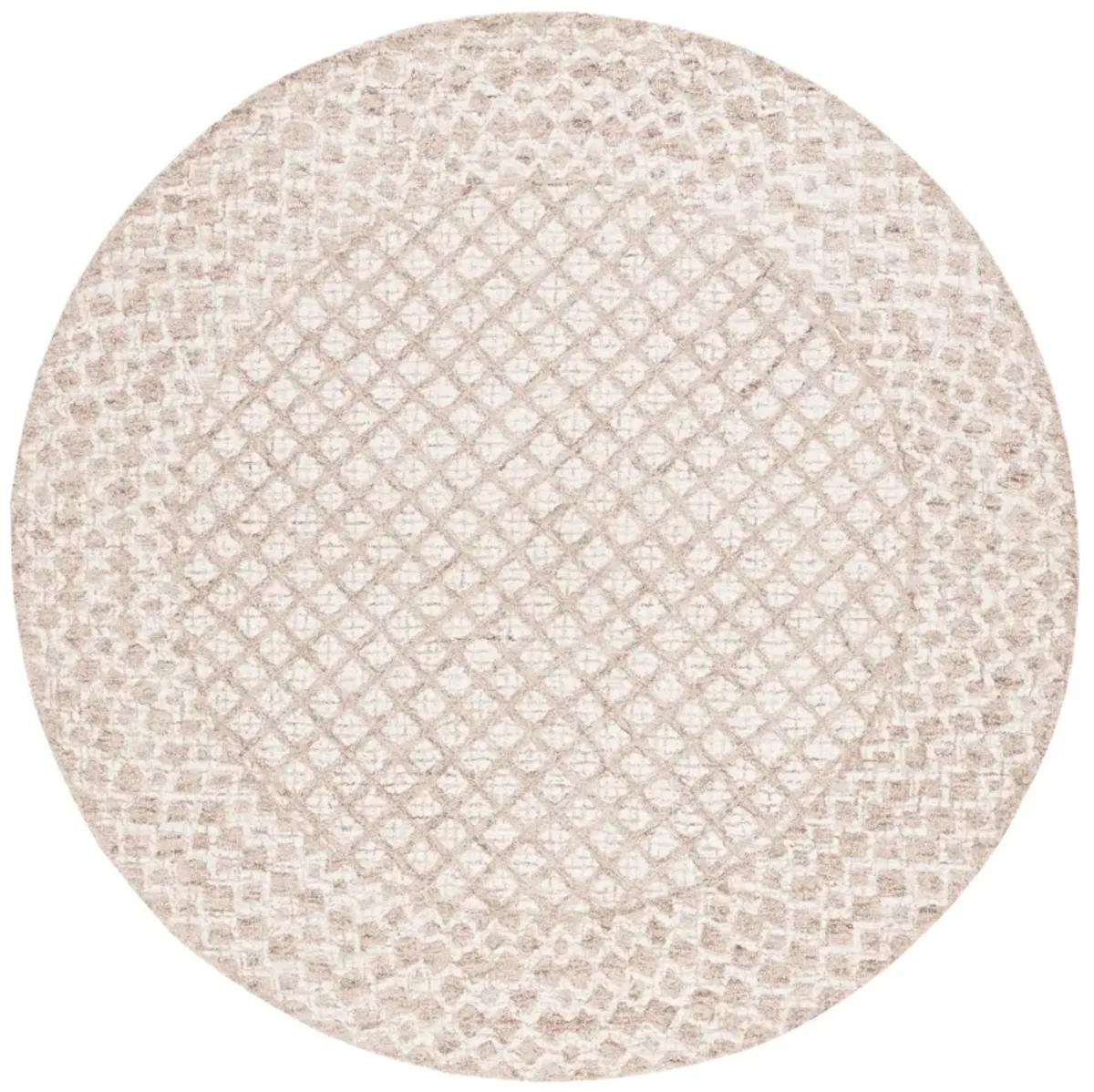ABSTRACT Hand Tufted 6' x 6' Round area rug