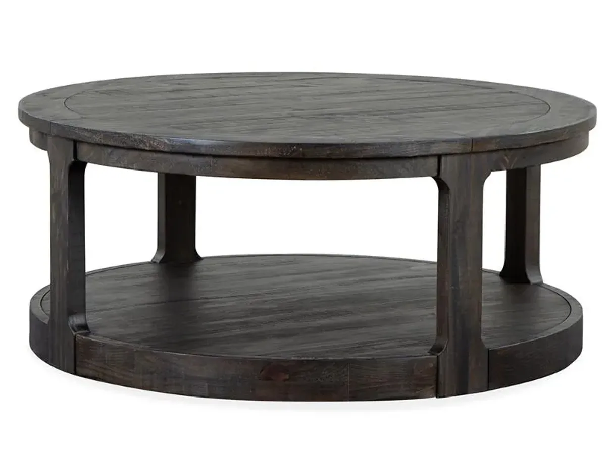 Round Cocktail Table w/Casters