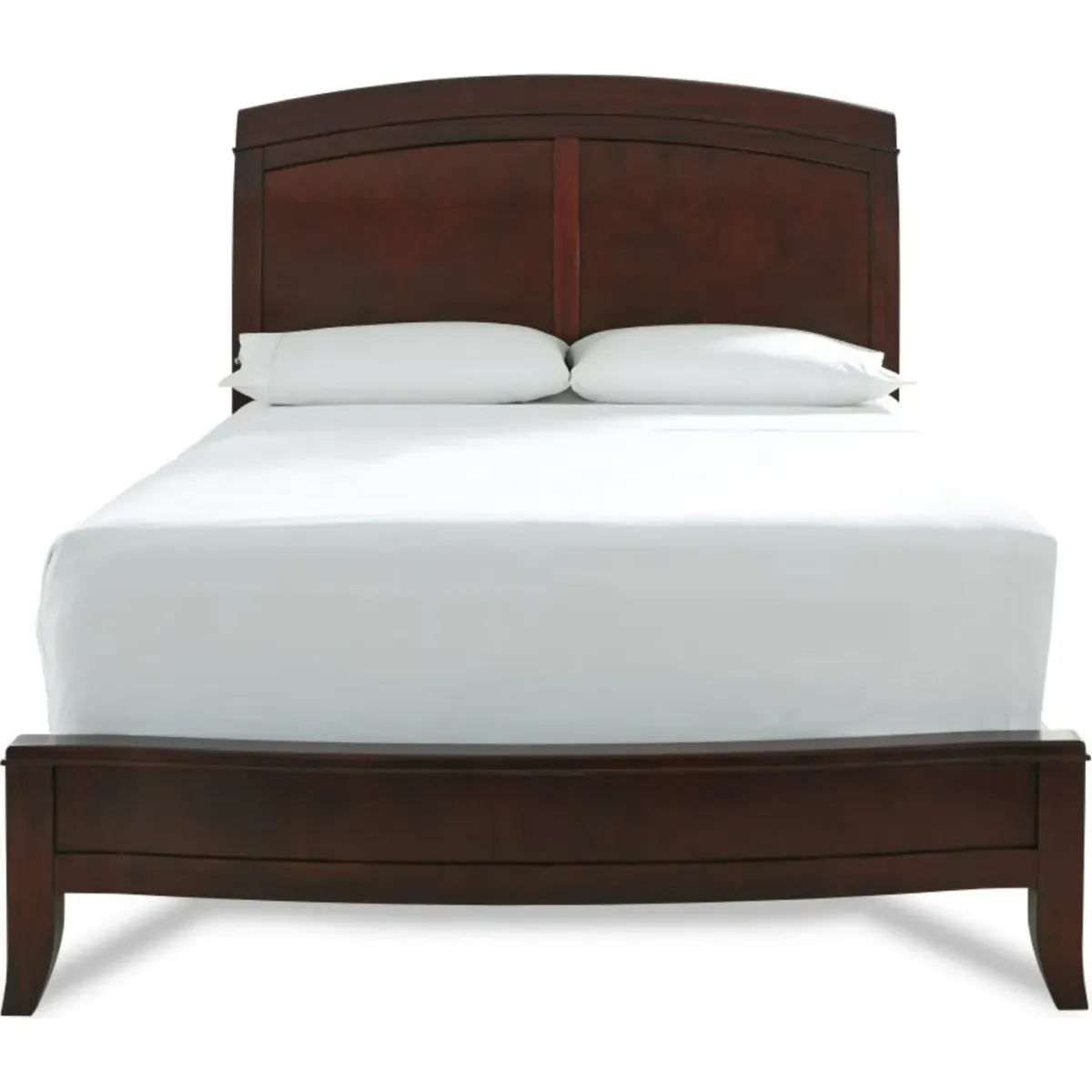 Brighton Queen Size Low Profile Sleigh Bed In Cinnamon