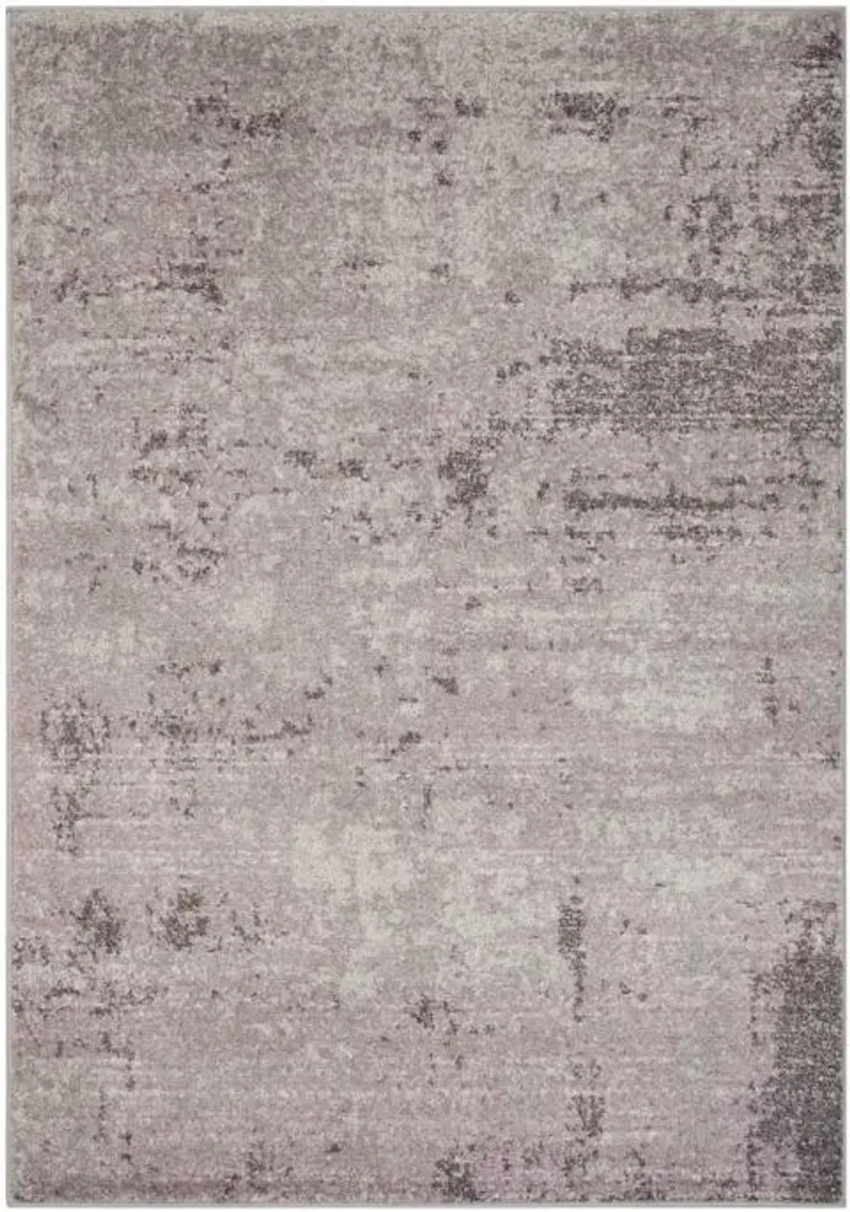 Adirondack Contemporary Light Grey / Purple 3' X 5' Powerloomed Rug