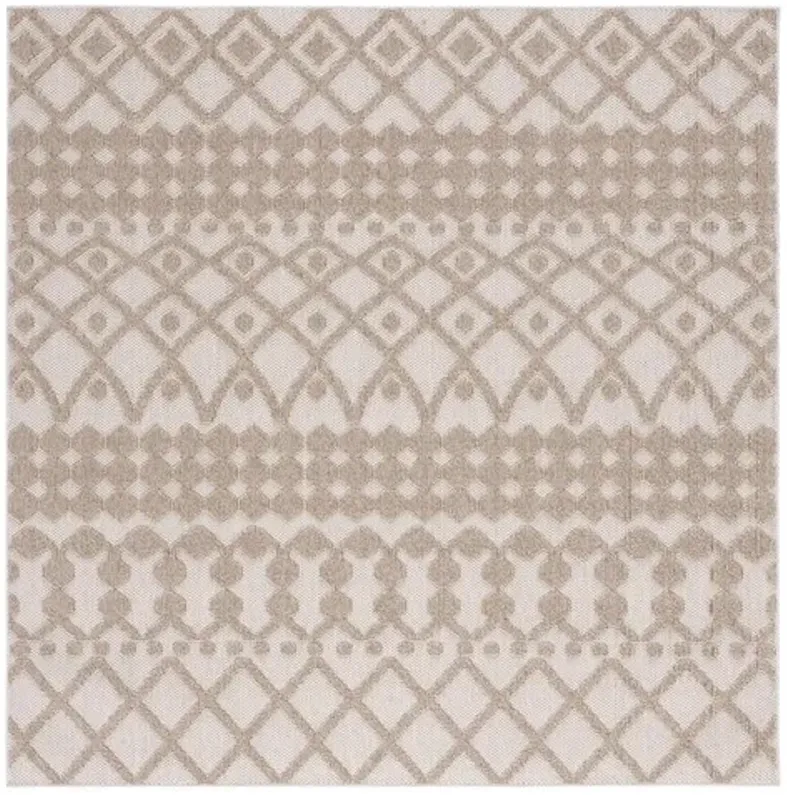 GLOBAL 206 Brown  6'-7' X 6'-7' Square Square Rug