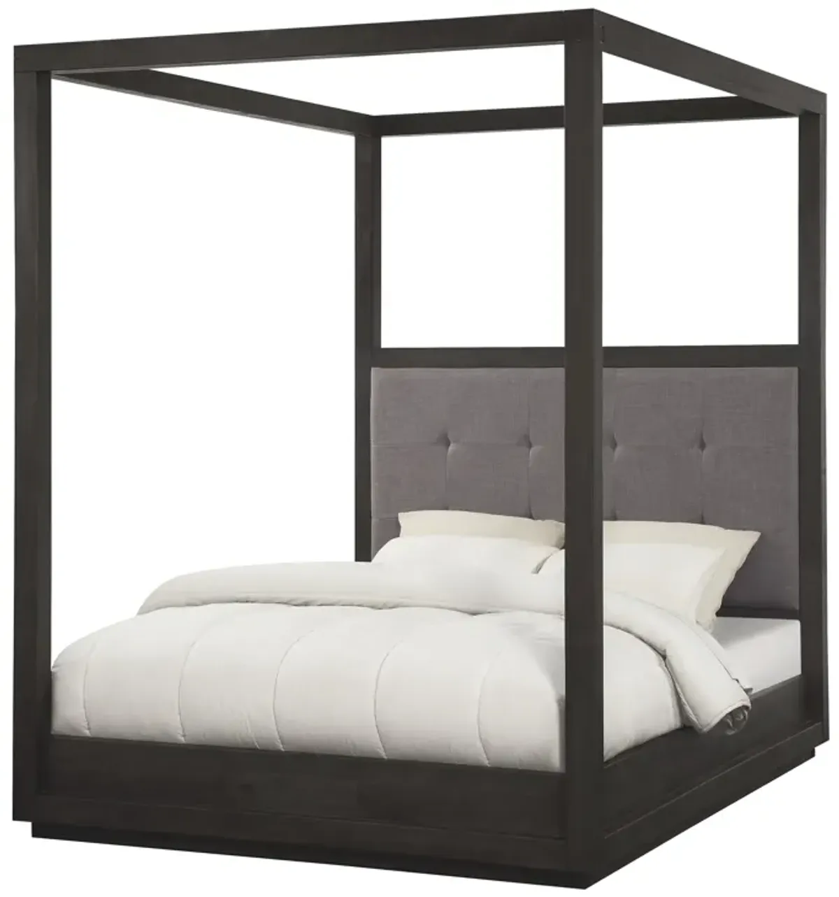 Oxford Queen-Size Canopy Bed In Dolphin