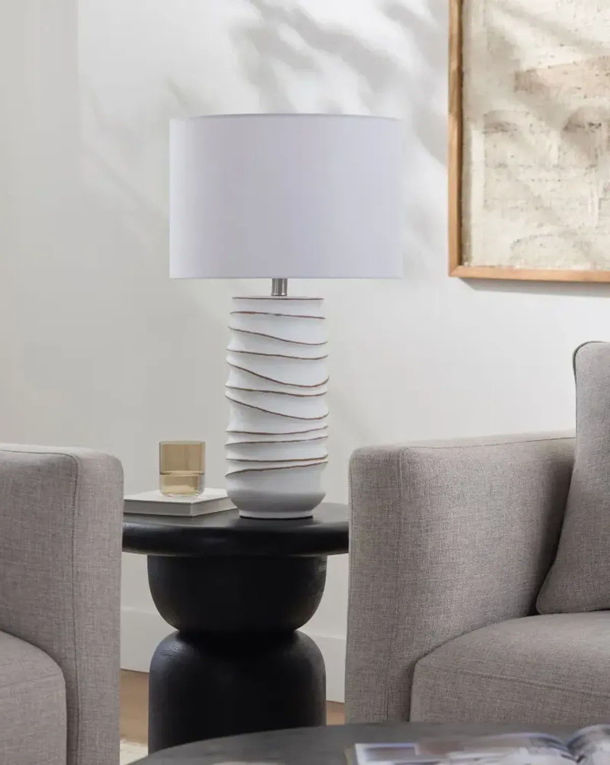 Obelisco Obl-002 26"h X 15"w X 15"d Accent Table Lamp