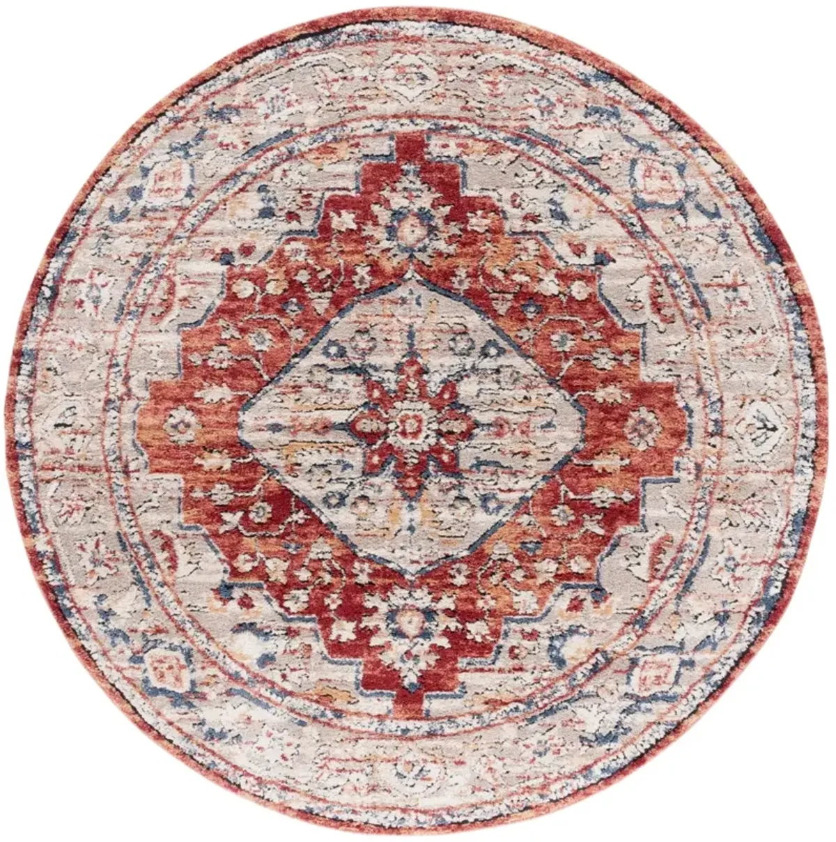 LUNA 108 BEIGE  6'-7' x 6'-7' Round Round Rug