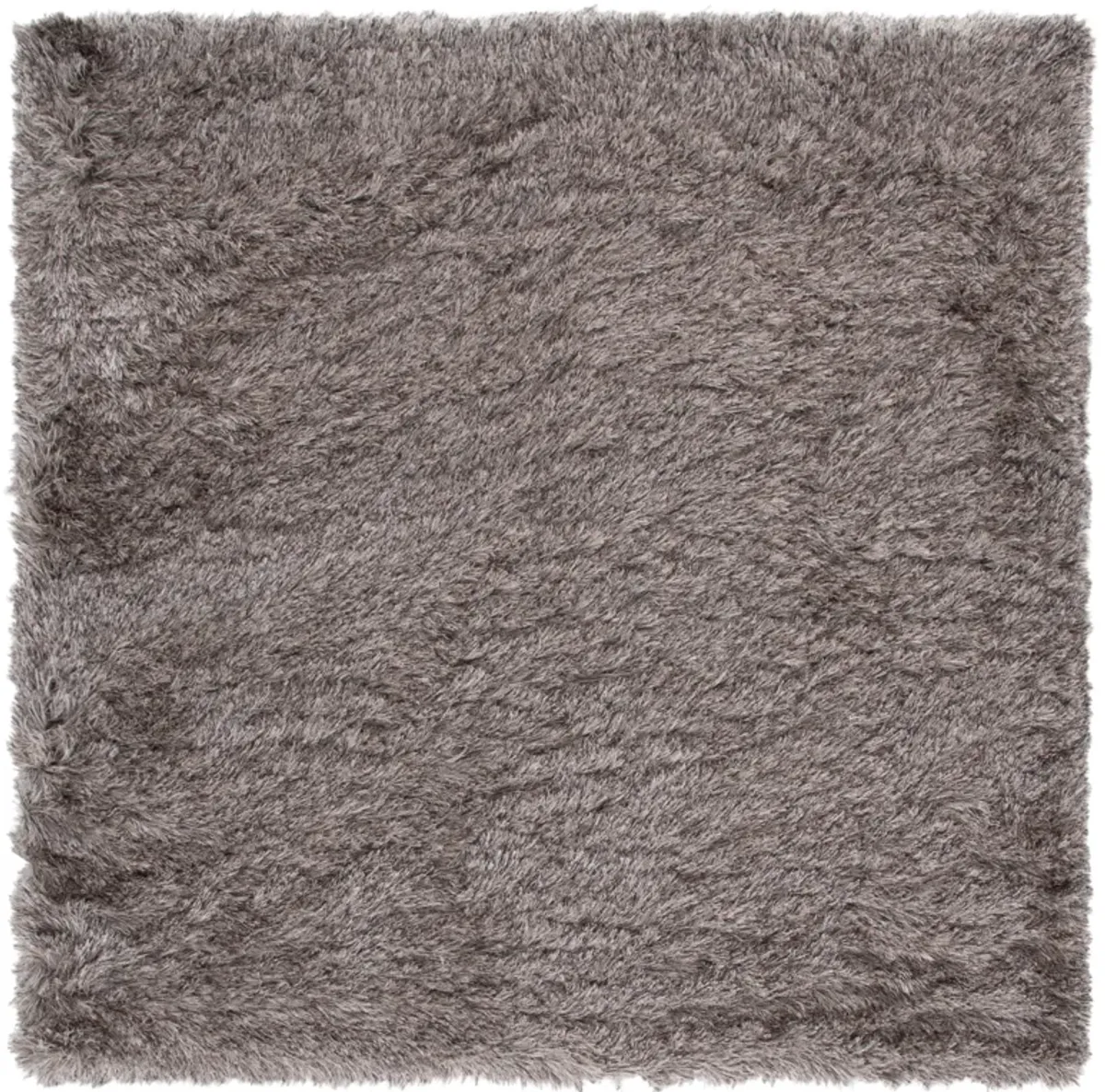 PARIS SHAG Brown 5' X 5' Square Square Rug
