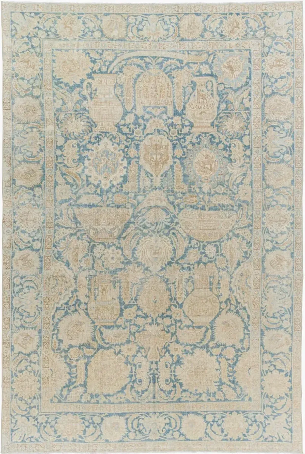 Antique One of a Kind AOOAK-1748 7'2" x 10'8" Handmade Rug