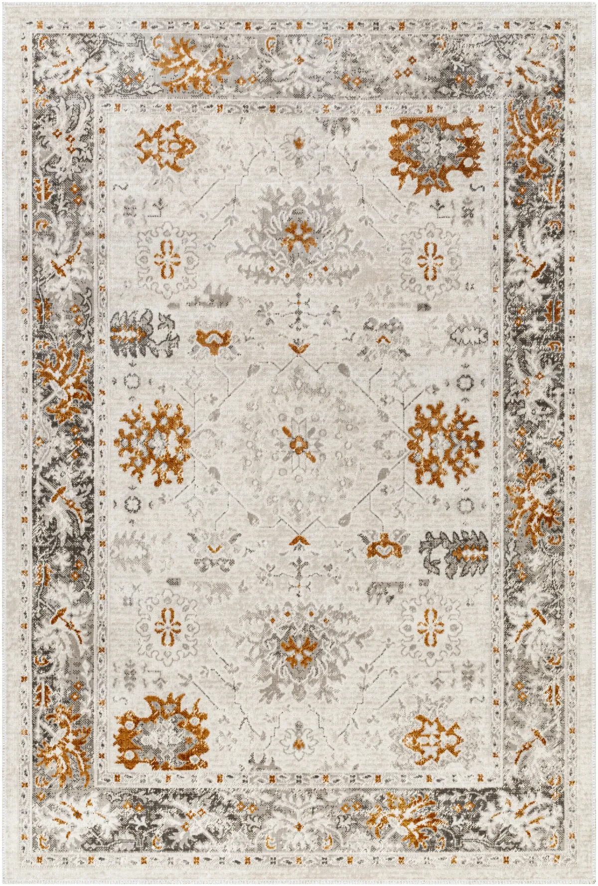 Basel BOS-2307 2'1" x 3'9" Machine Woven Rug
