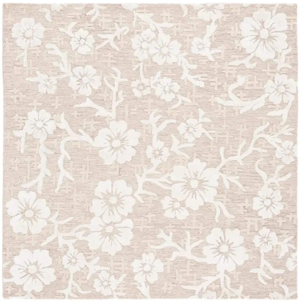 GLAMOUR Hand Tufted 6' x 6' Square area rug