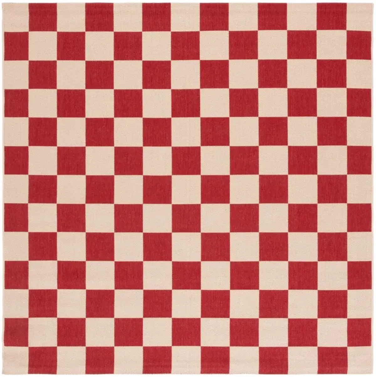 COURTYARD 6442 RED  6'-7' x 6'-7' Square Square Rug