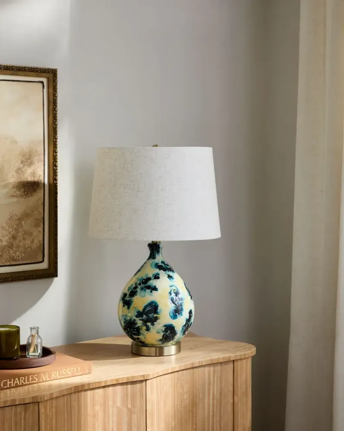 Snicarte SNR-003 24"H x 15"W x 15"D Accent Table Lamp