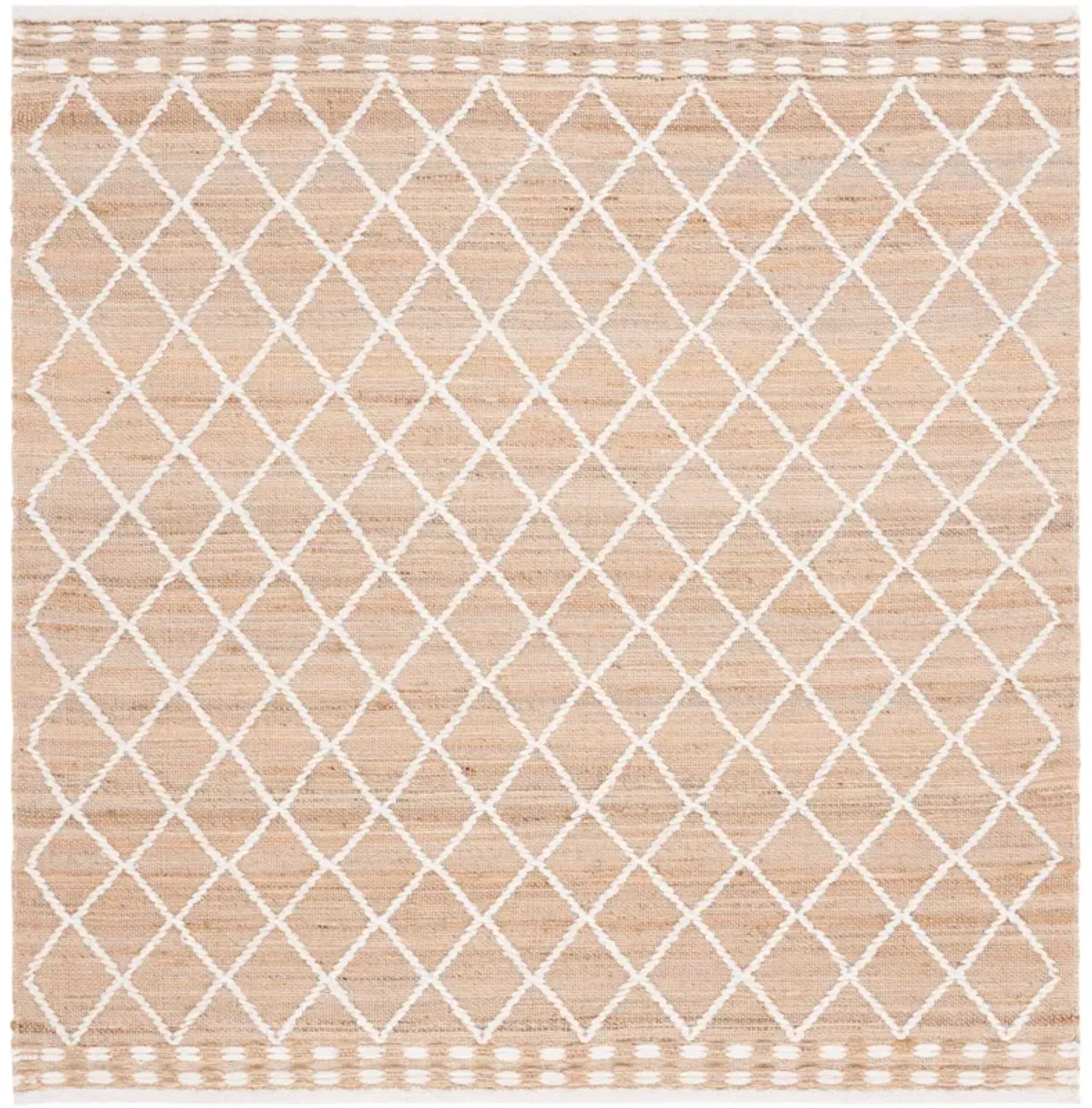 NATURAL FIBER Hand Woven 6' x 6' Square area rug