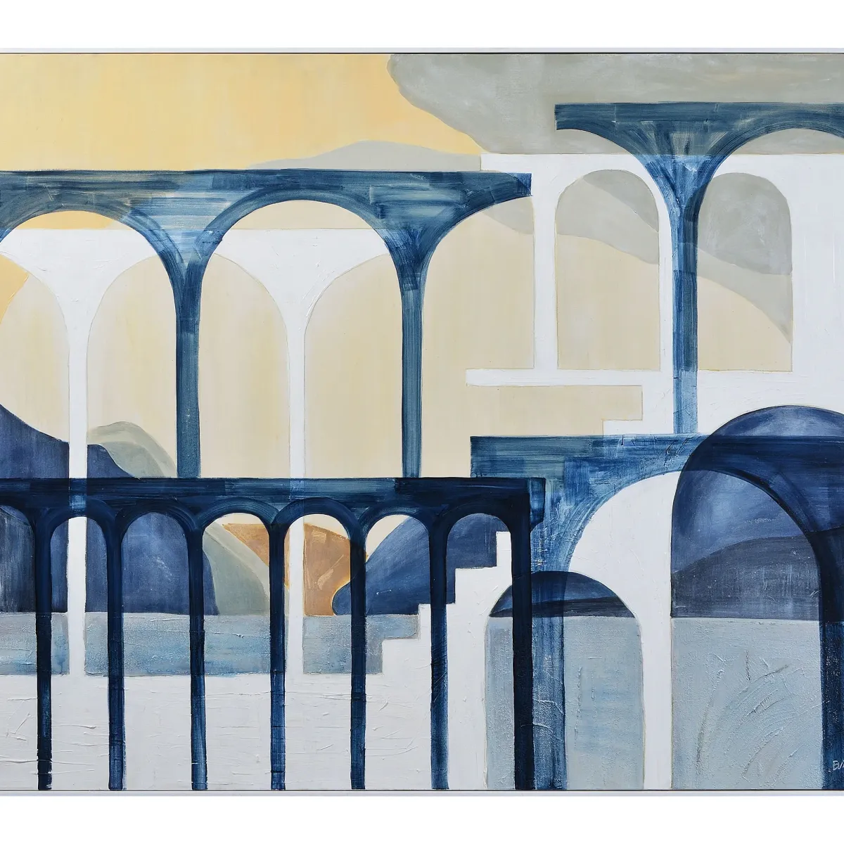Eleanor Rectangular Framed Canvas Art