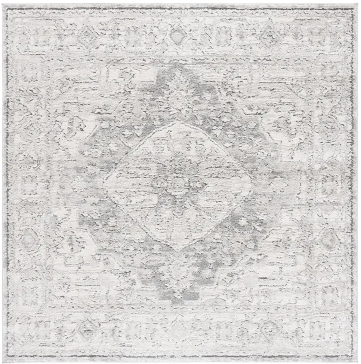 LUNA 108 GREY  6'-7' x 6'-7' Square Square Rug