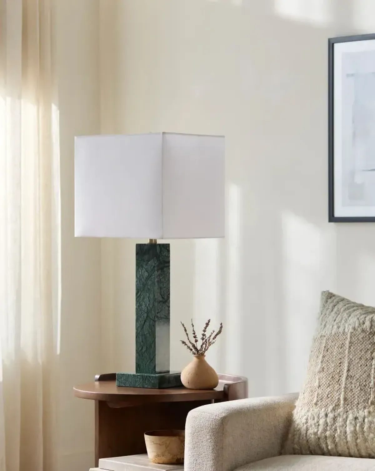 Marzia MZI-008 29"H x 12"W x 12"D Accent Table Lamp