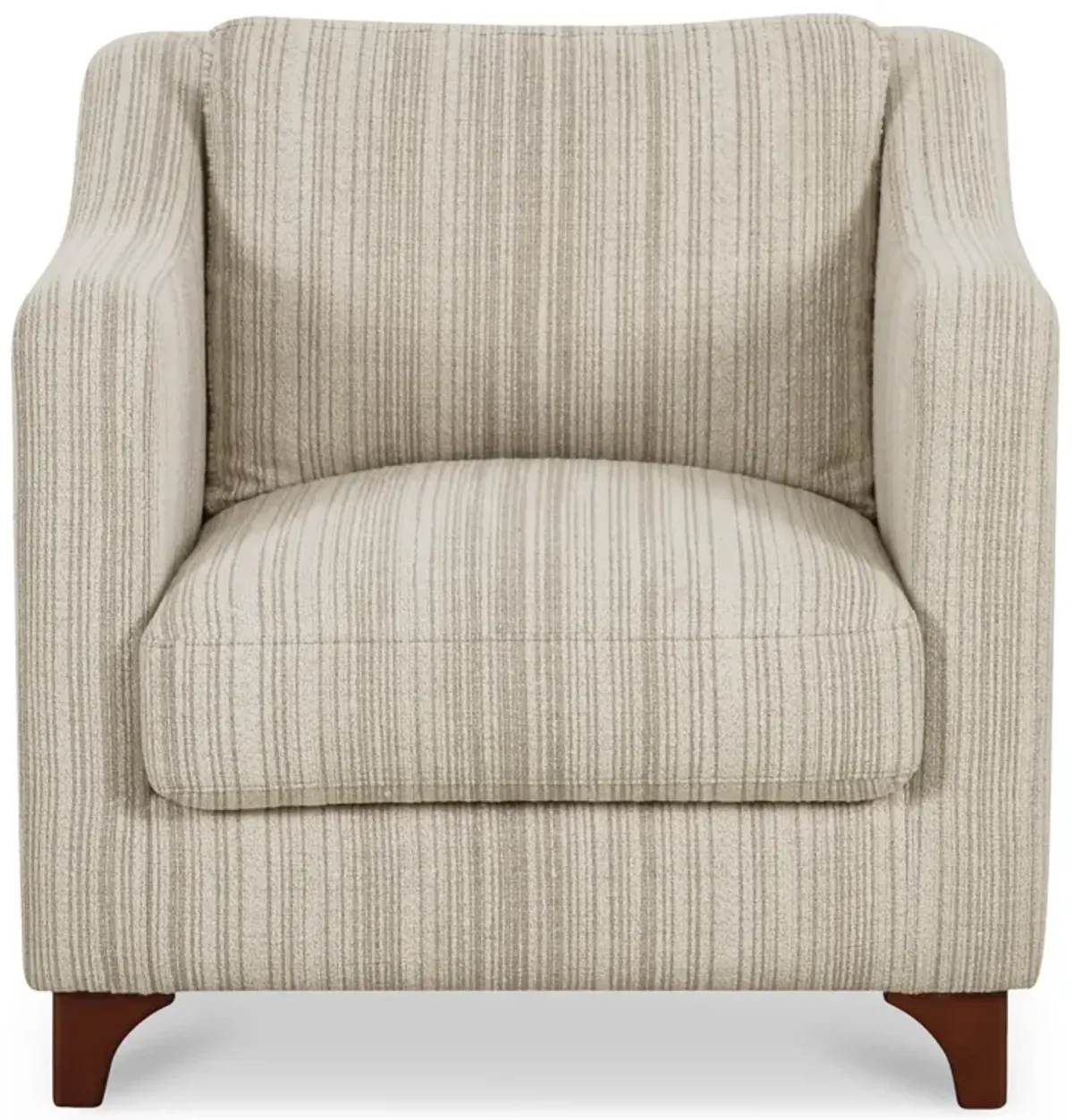 Hewitt Accent Chair Beige Stripe