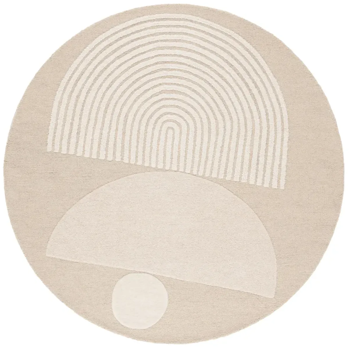 EBONY Hand Tufted 6' x 6' Round area rug