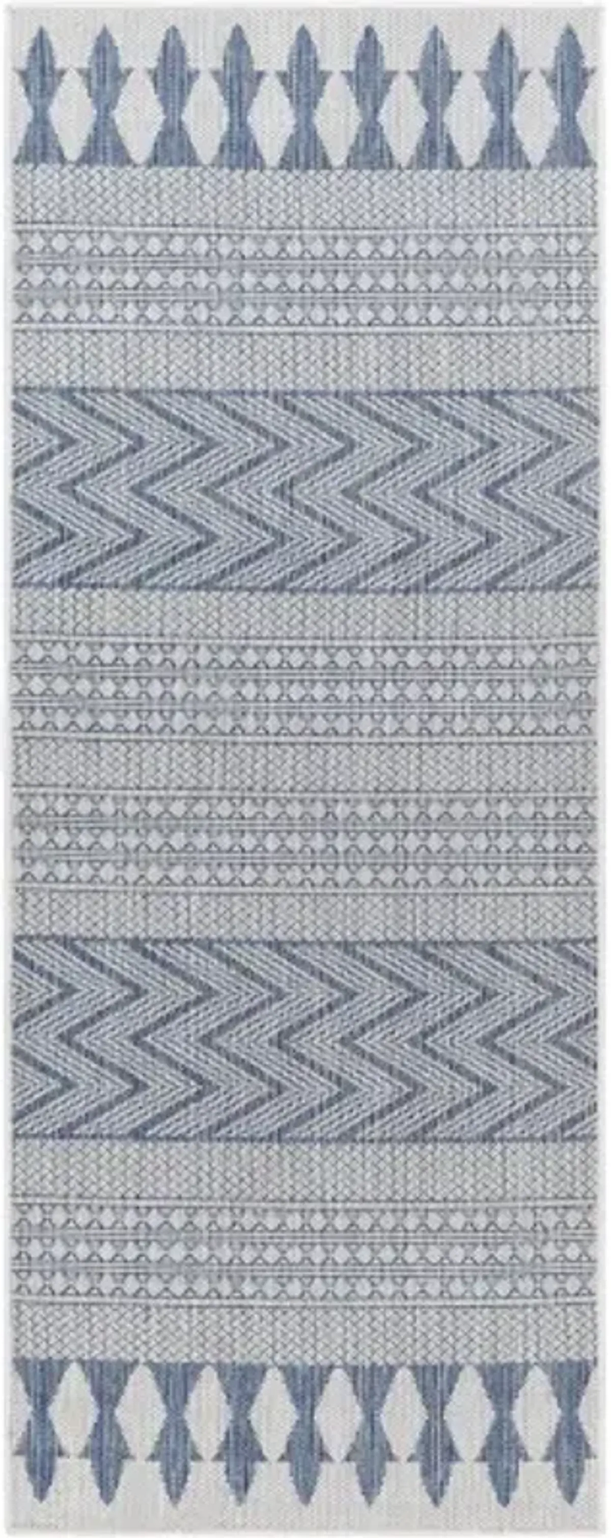 Long Beach LBH-2326 2'7" x 7'3" Machine Woven Rug
