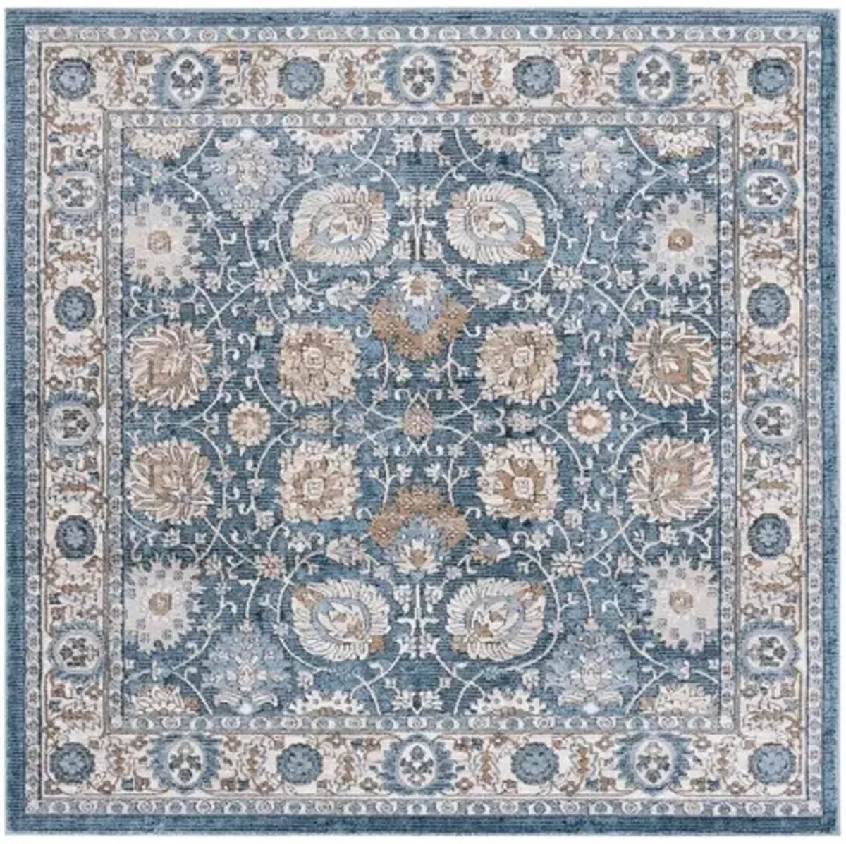 ROSEWOOD 102 Blue 6'-7' X 6'-7' Square Square Rug