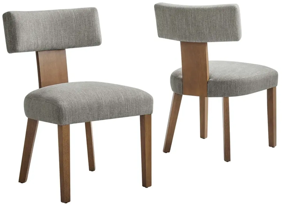 Nalani Fabric Upholstered Dining Chairs Set of 2 by Modway