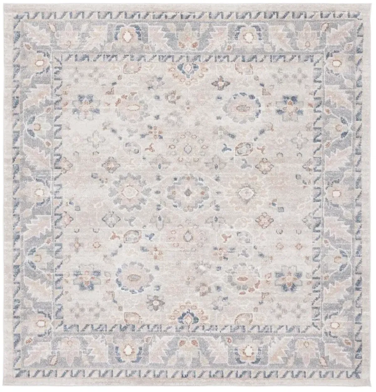 BLAIR WASHABLE 232 Grey 6'-7' X 6'-7' Square Square Rug