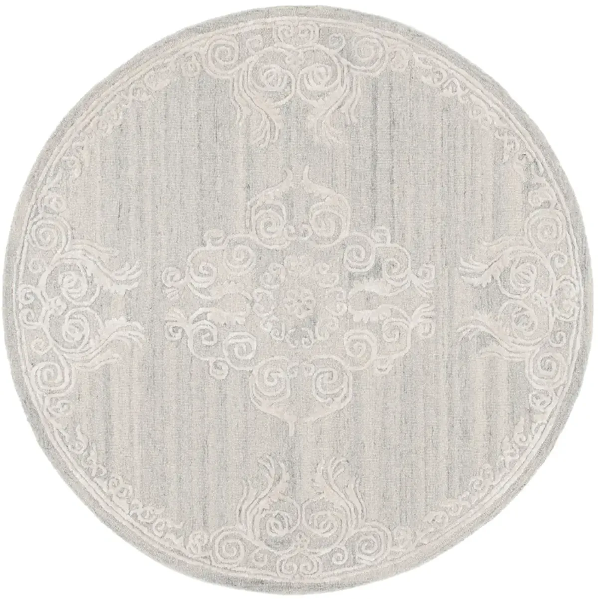 GLAMOUR Hand Tufted 6' x 6' Round area rug