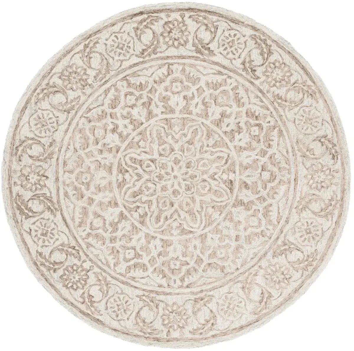 MICRO-LOOP Hand Tufted 6' x 6' Round area rug