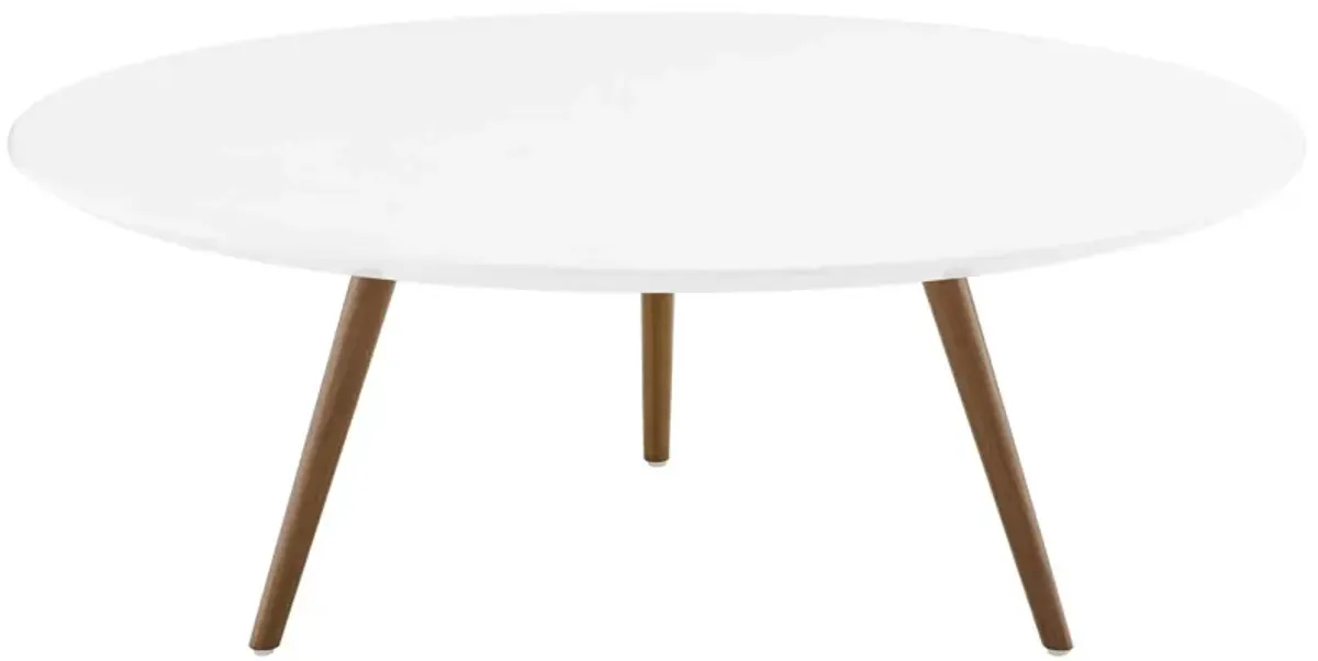 Lippa 40" Round Wood Top Coffee Table with Tripod Base