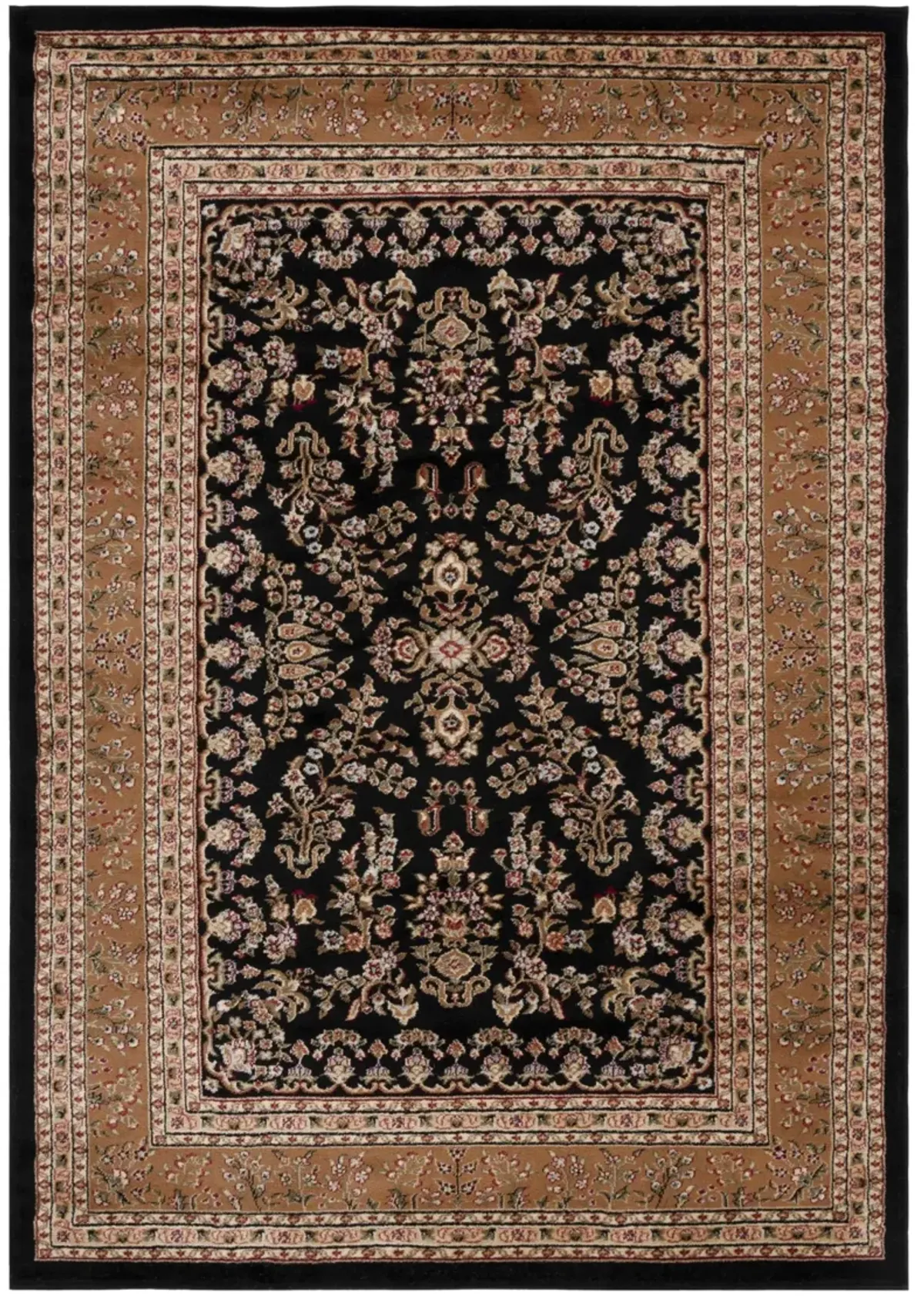 LNH331 BLACK  2'-3' x 4' Accent Rug