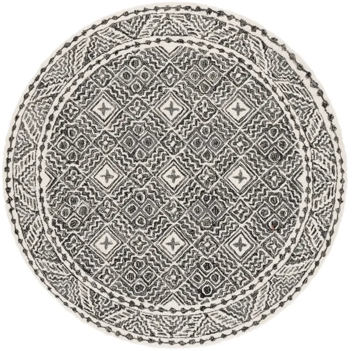 MICRO-LOOP Hand Tufted 5' x 5' Round area rug