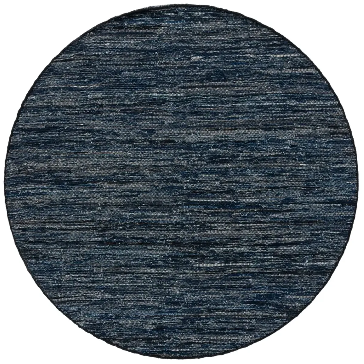 RAG RUG Hand Woven 6' x 6' Round area rug