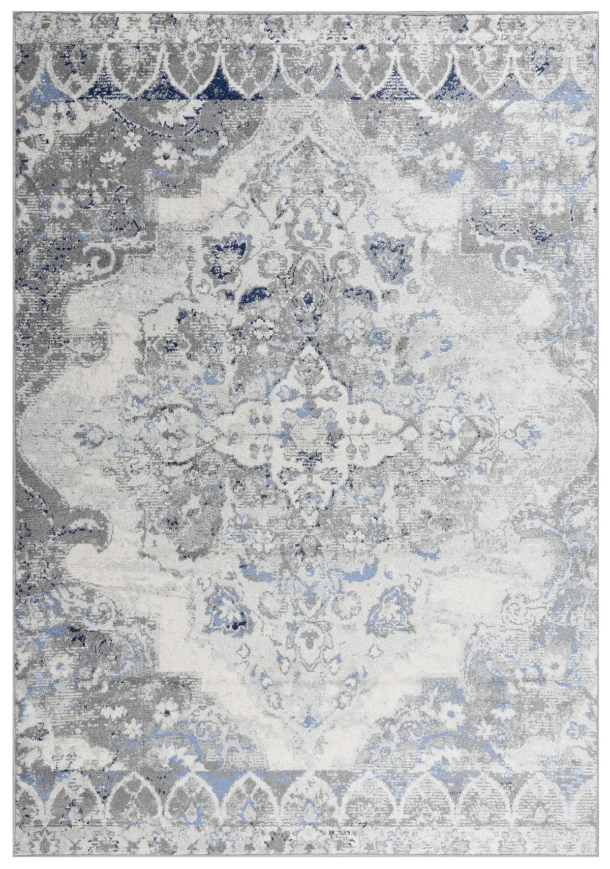 Marquise L. Gray  Polypropylene  8'0"x9'6" Rectangle Rug