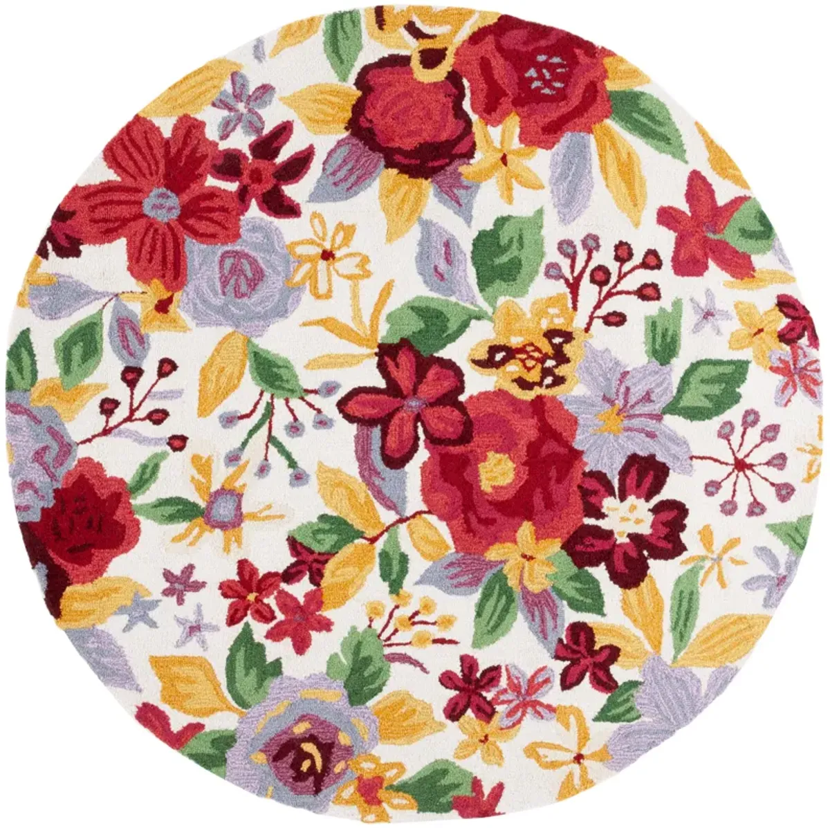 EASY CARE Hand Tufted 6' x 6' Round area rug