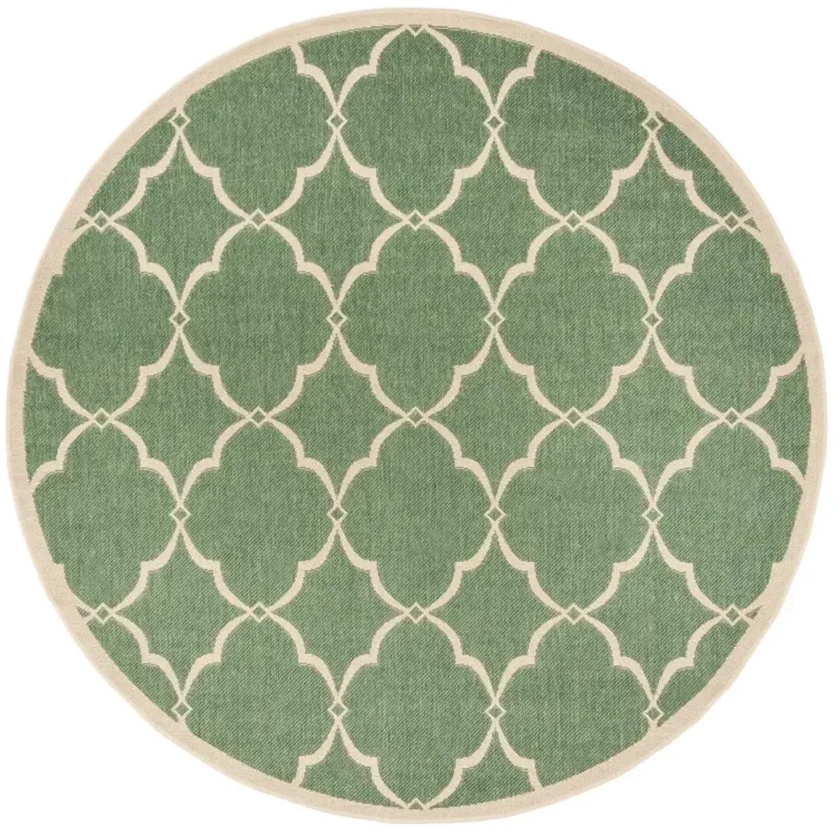BEACH HOUSE 125 Green 6'-7' X 6'-7' Round Round Rug
