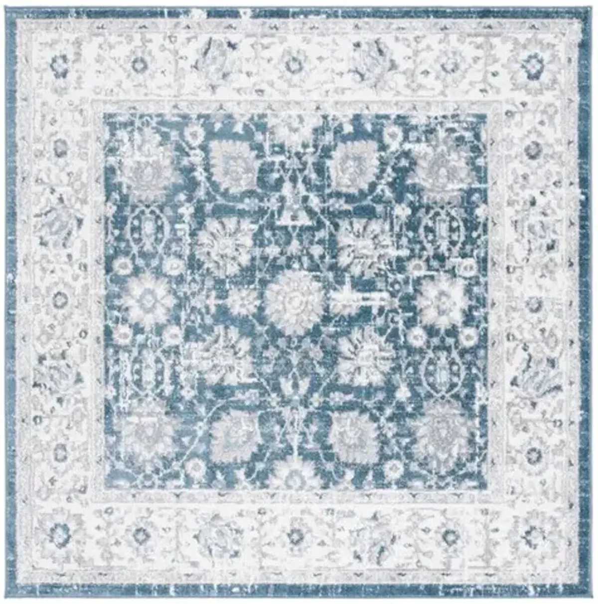 LAYLA 101 Blue  6'-7' X 6'-7' Square Square Rug