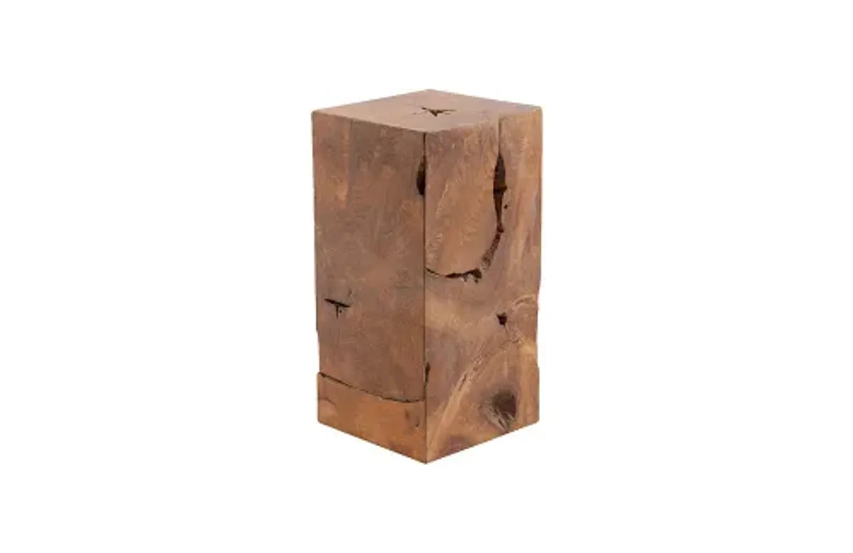 Teak Slice Pedestal