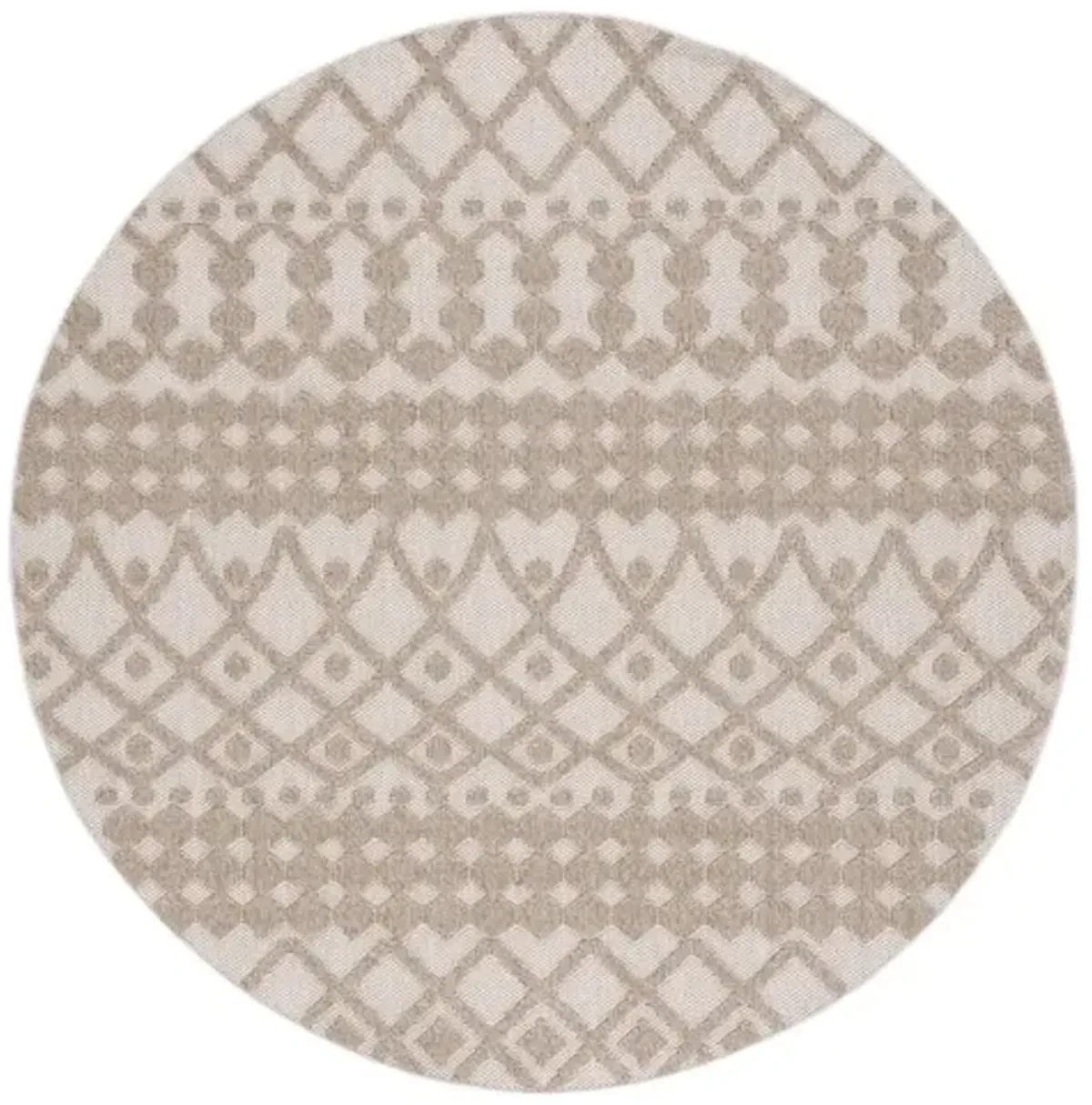 GLOBAL 206 Brown  6'-7' X 6'-7' Round Round Rug
