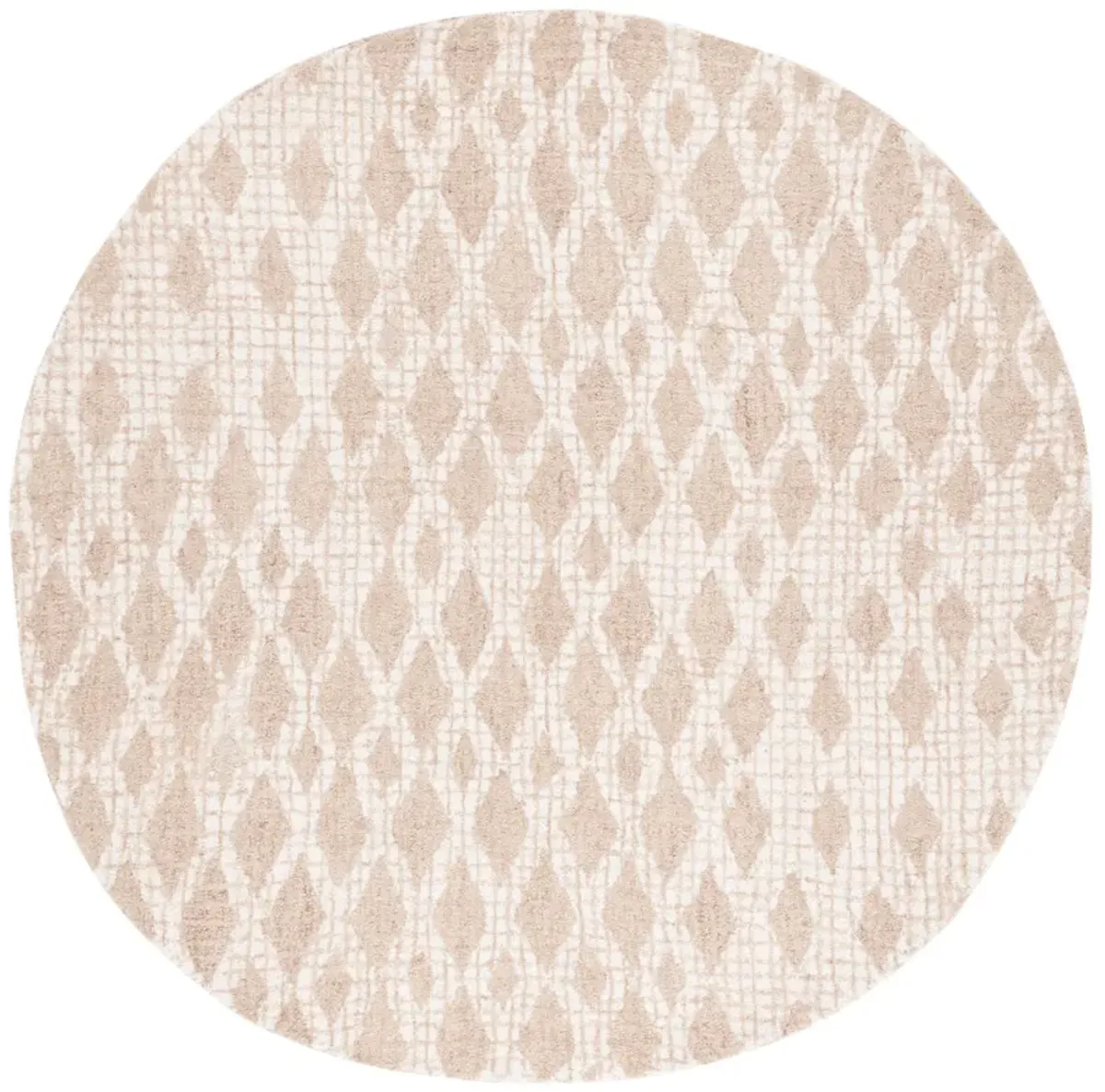 ABSTRACT Hand Tufted 6' x 6' Round area rug