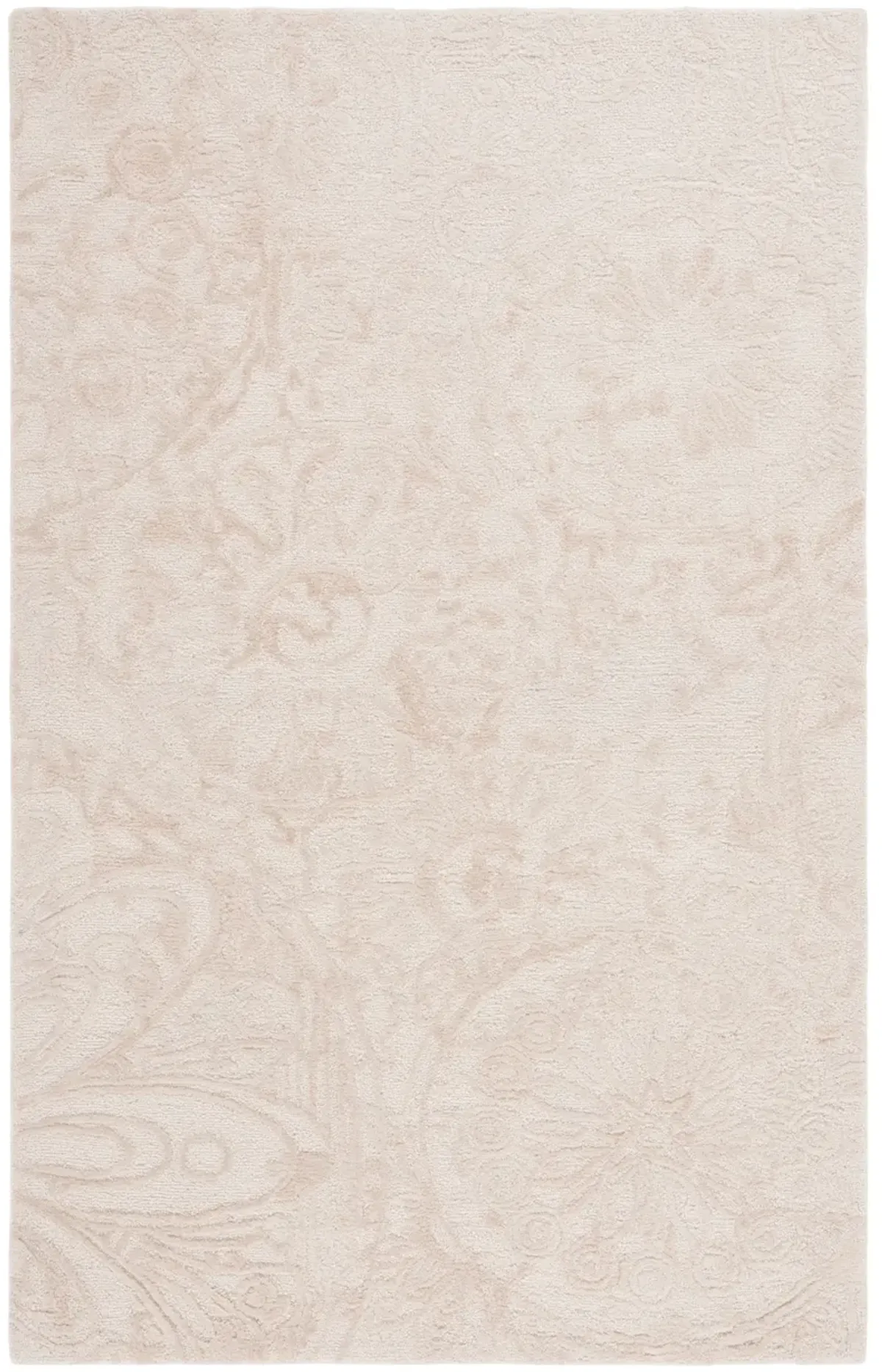 ABSTRACT Hand Tufted 5' x 8' area rug