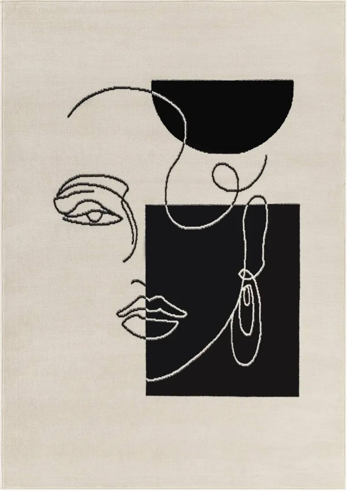 Pisa PSS-2347 7'10" x 10' Machine Woven Rug