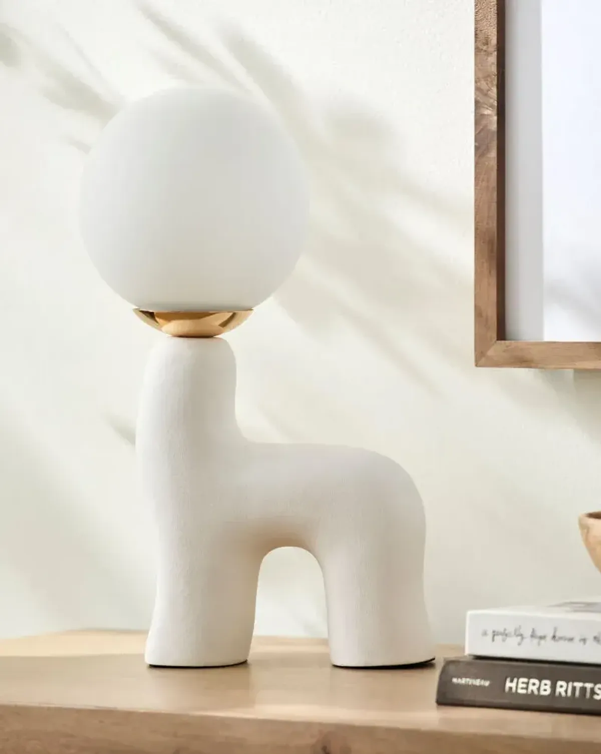 Opal OPA-006 17"H x 7"W x 9"D Accent Table Lamp