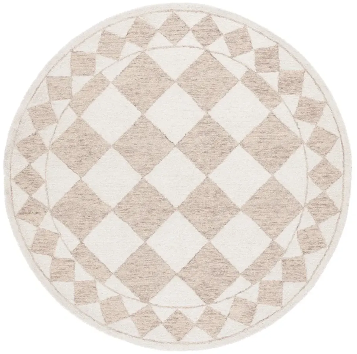 EBONY Hand Tufted 6' x 6' Round area rug