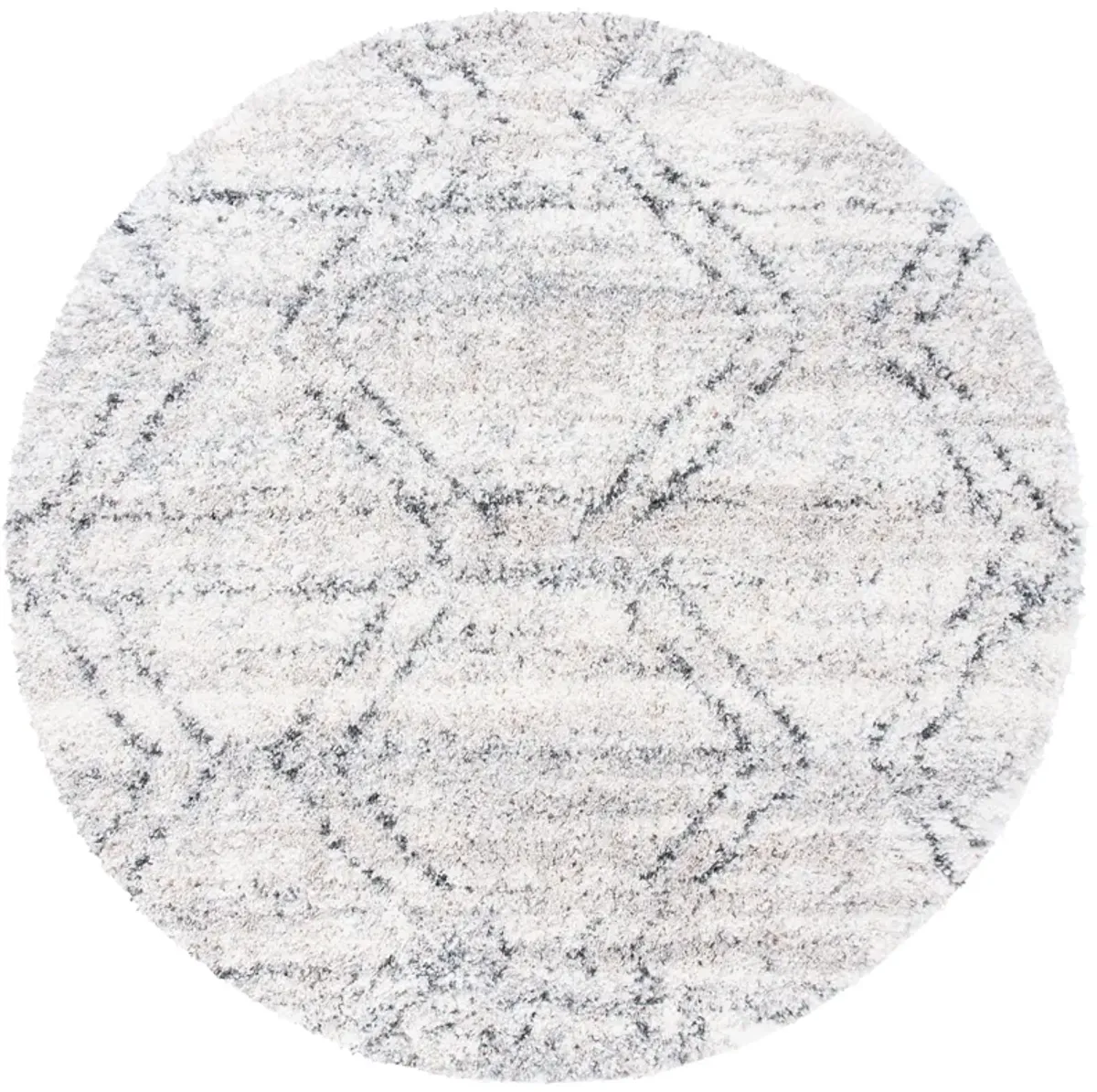 FONTANA SHAG Round Power Loomed 6'-7" X 6'-7" Round Rug