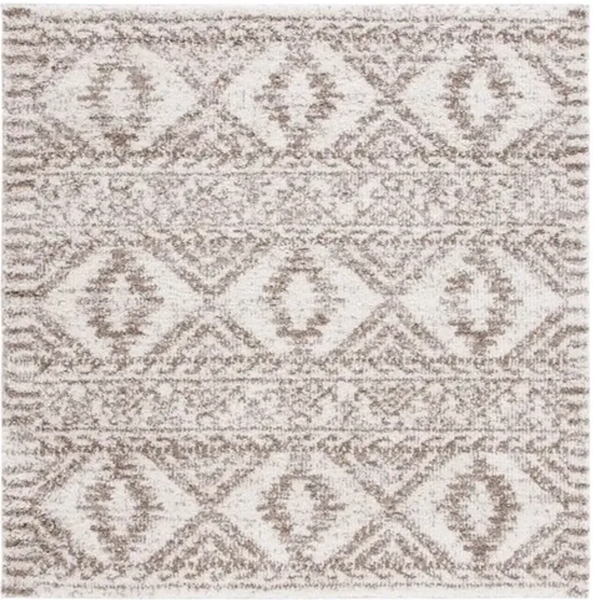 JERICHO SHAG 106 Beige 6'-7' X 6'-7' Square Square Rug